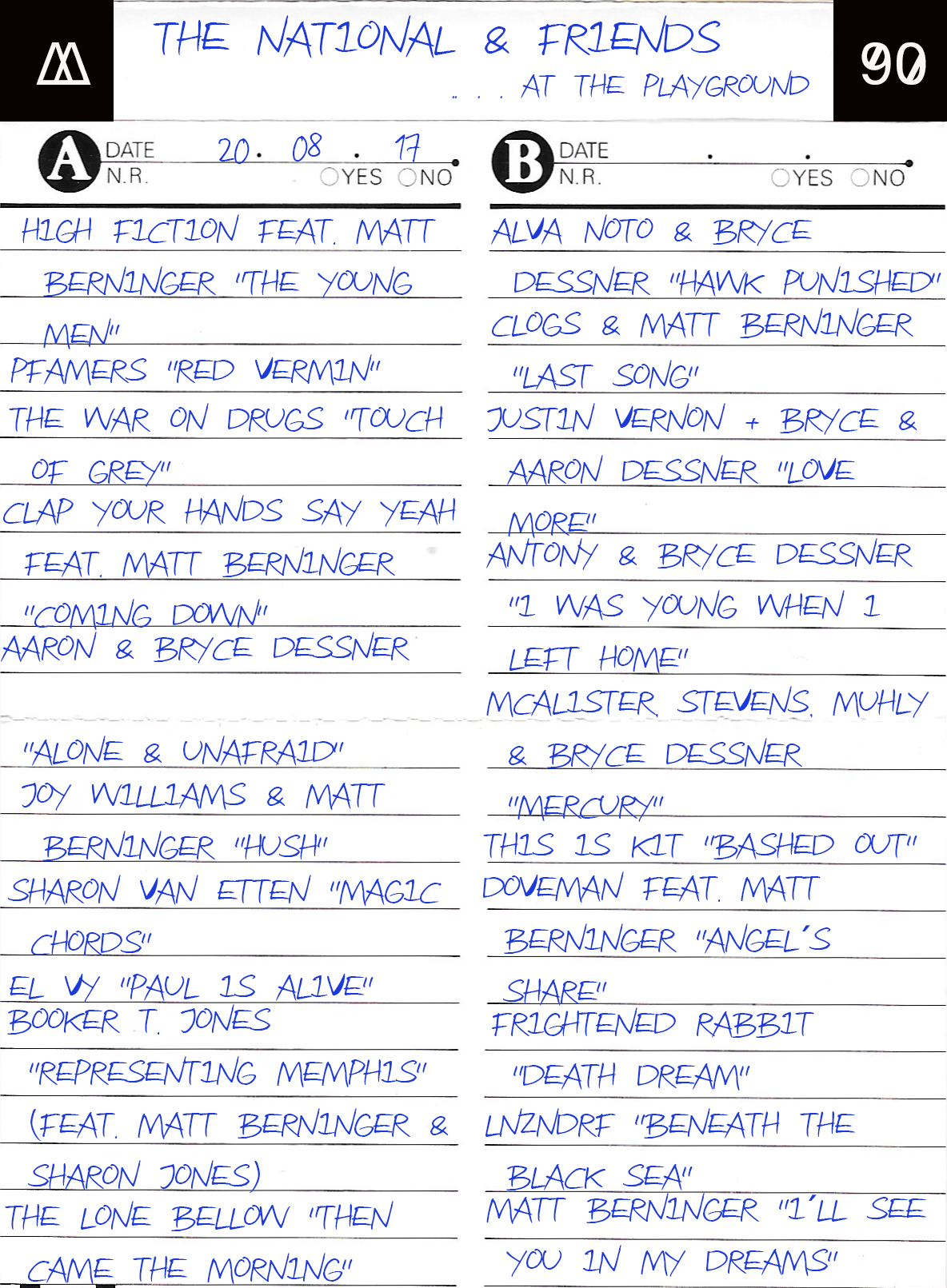 The national and friends